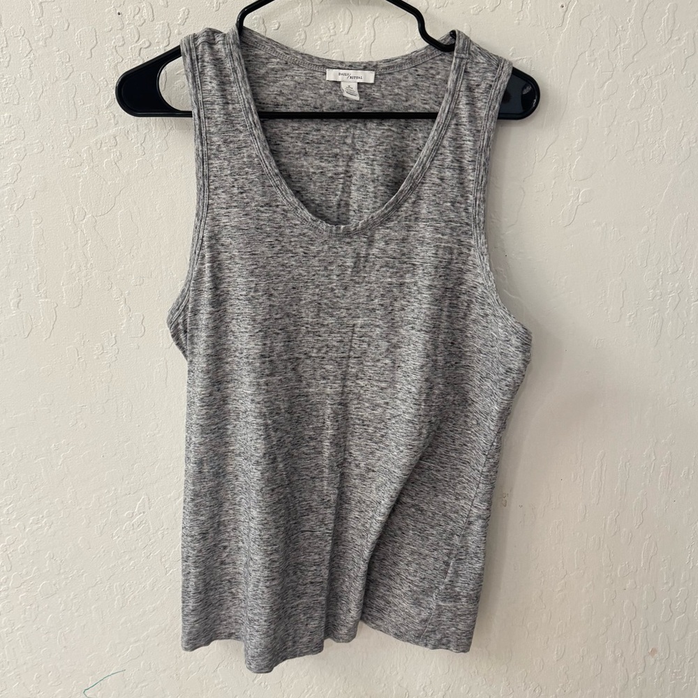Daily Ritual Supima Cotton Gray Heathered Tank Top XL